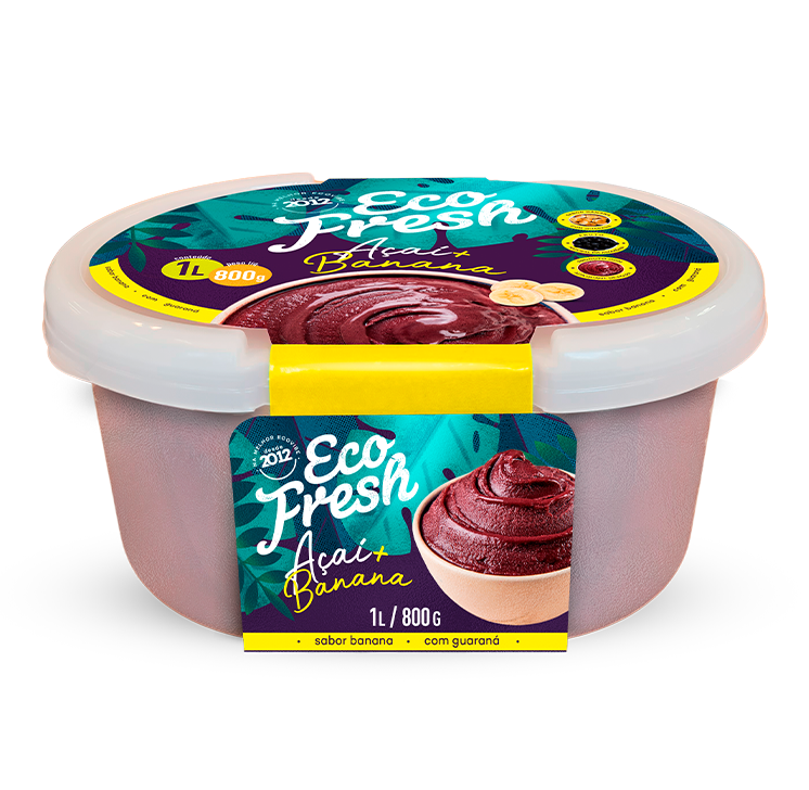 Açaí com banana Eco Fresh 1 L / 800 g