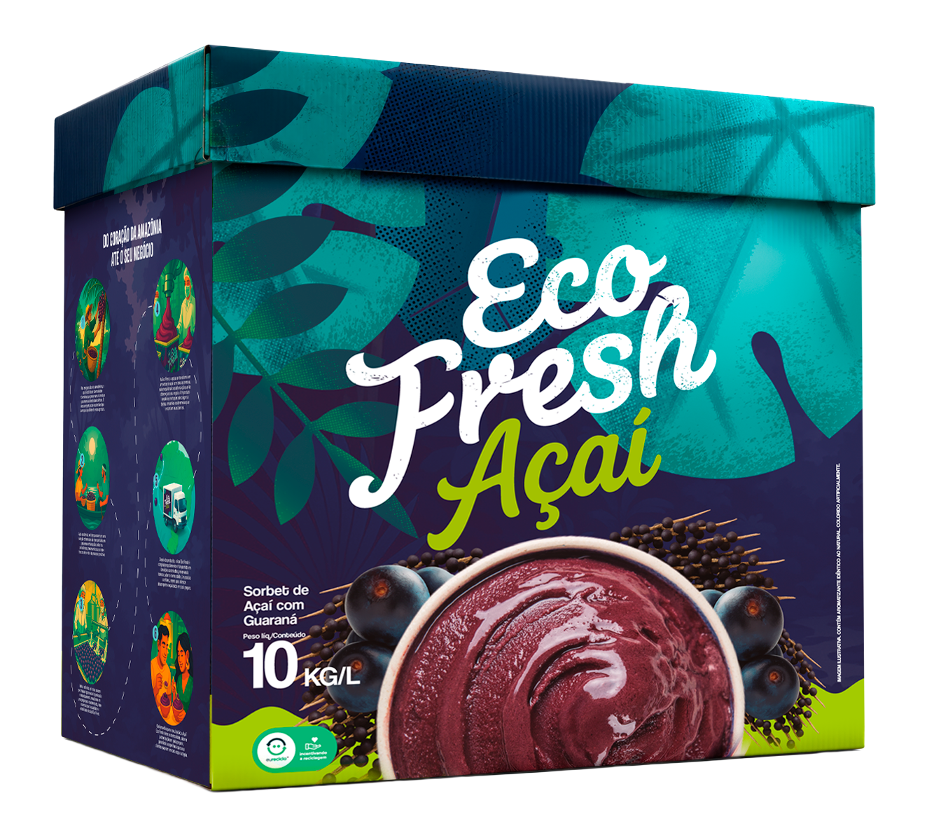 Açaí con guaraná Eco Fresh 10 L / 10 kg