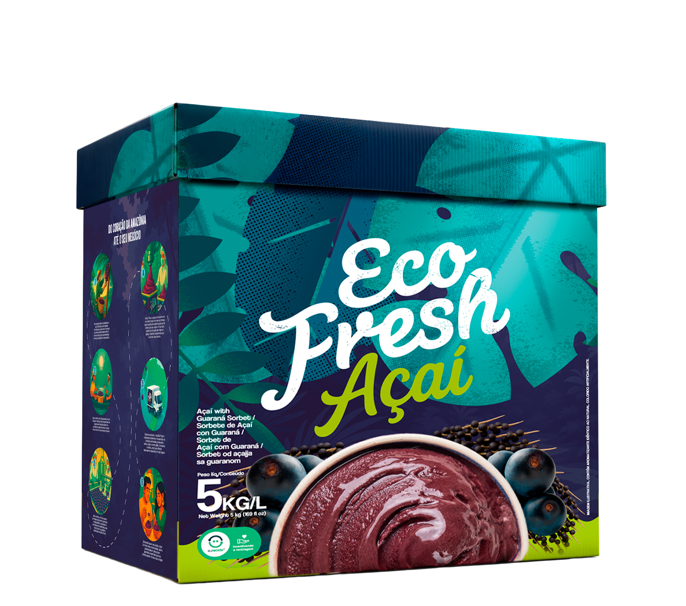 Açaí with guaraná Eco Fresh 5 L / 5 kg