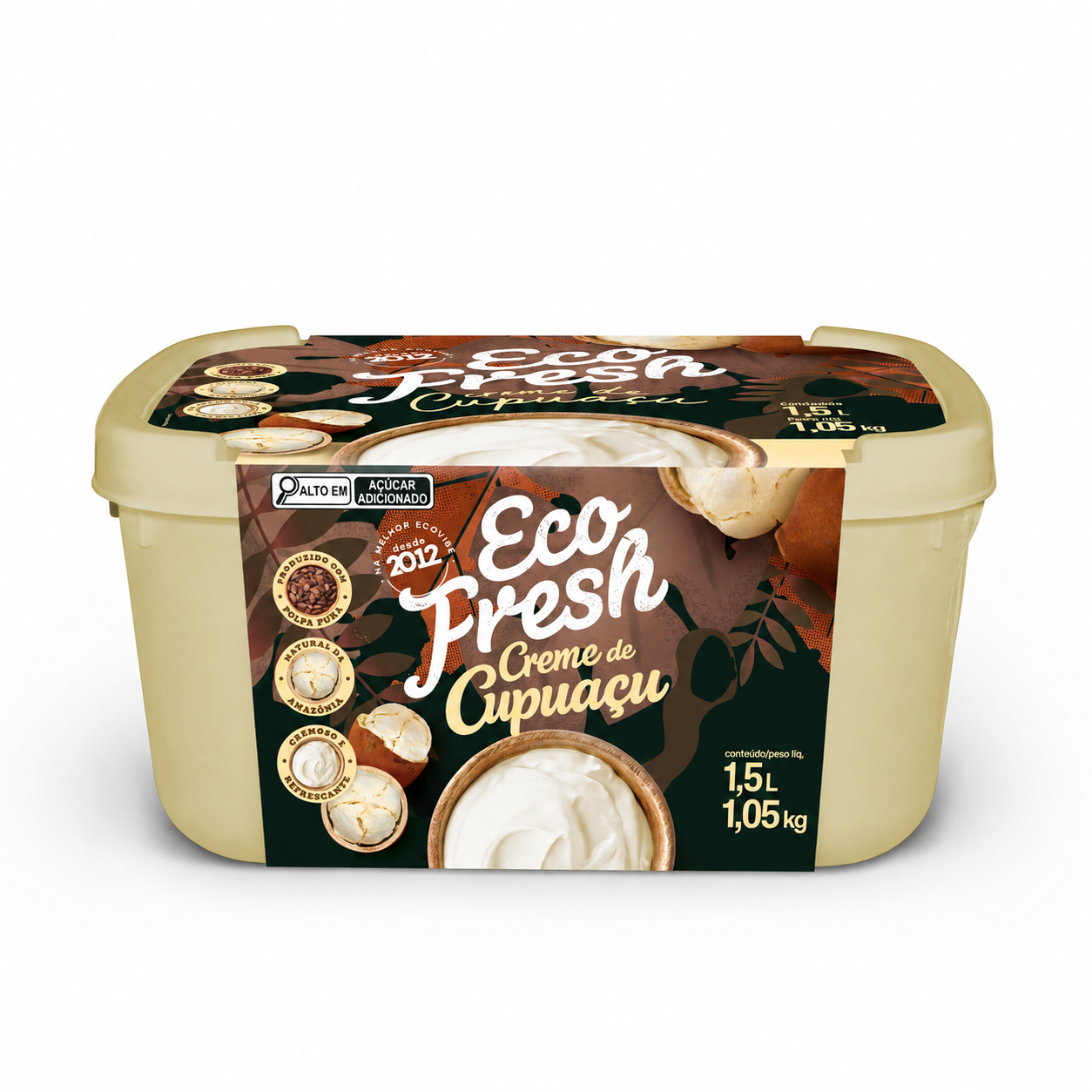 Creme de Cupuaçu Eco Fresh, 1,5 L / 1,05 kg