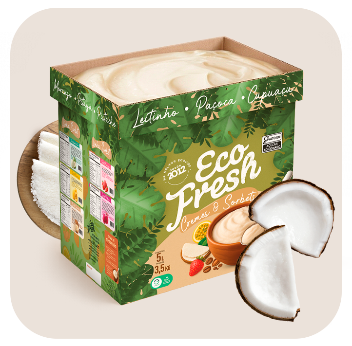 Crema helada de tapioca con coco Eco Fresh, 5 L / 3,5 kg