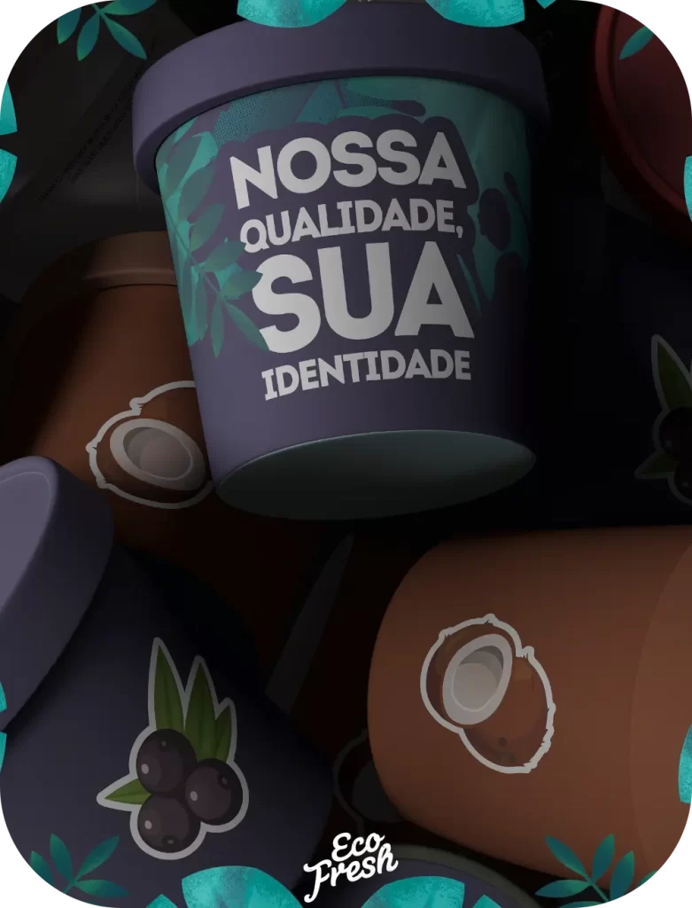 Illustrative example of a private-label açaí package