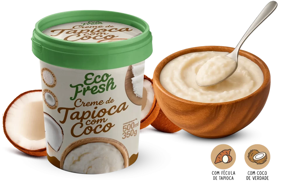Pote de Açaí Zero Açúcar Eco Fresh 1,02L – Sorbet saudável sem adição de Açúcar